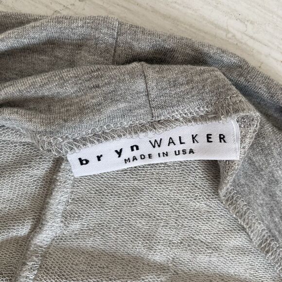 Bryn Walker Dimitri Tunic Top Womens Medium Gray Stretch Long Sleeve Boat Neck - Picture 9 of 10